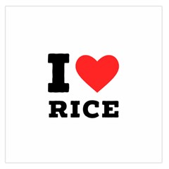 I Love Rice Square Satin Scarf (36  X 36 ) by ilovewhateva