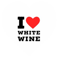 I Love White Wine Wooden Puzzle Heart by ilovewhateva