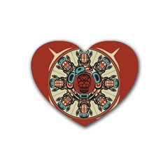 Grateful Dead Pacific Northwest Rubber Heart Coaster (4 Pack) by Mog4mog4