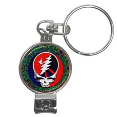 Grateful Dead Pattern Nail Clippers Key Chain by Mog4mog4