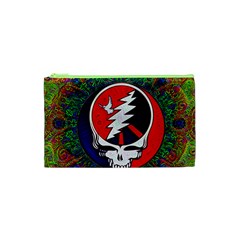 Grateful Dead Pattern Cosmetic Bag (XS)