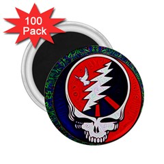 Grateful Dead Pattern 2 25  Magnets (100 Pack) 