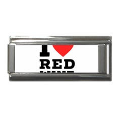 I Love Red Wine Superlink Italian Charm (9mm) by ilovewhateva