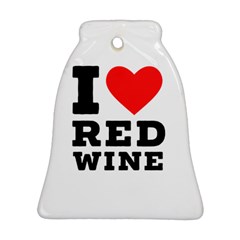 I Love Red Wine Ornament (bell)