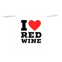 I Love Red Wine Lightweight Drawstring Pouch (m) by ilovewhateva