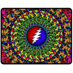 Grateful Dead Two Sides Fleece Blanket (Medium)