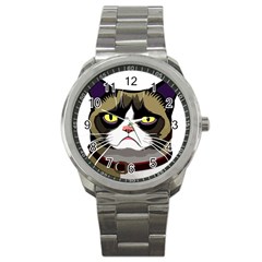 Grumpy Cat Sport Metal Watch by Mog4mog4