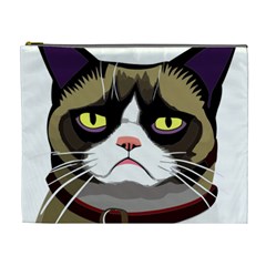 Grumpy Cat Cosmetic Bag (xl) by Mog4mog4