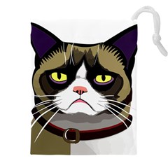 Grumpy Cat Drawstring Pouch (5xl)