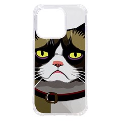 Grumpy Cat Iphone 14 Pro Tpu Uv Print Case by Mog4mog4