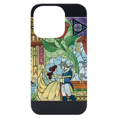 Beauty Stained Glass Iphone 14 Pro Black Uv Print Case by Mog4mog4
