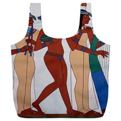 Egypt Fresco Mural Decoration Full Print Recycle Bag (xxxl) by Mog4mog4