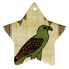 Egyptian Paper Papyrus Bird Star Ornament (two Sides)