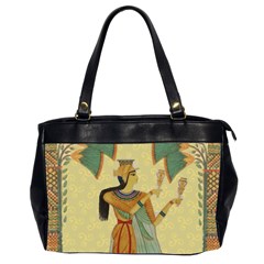 Egyptian Design Man Artifact Royal Oversize Office Handbag (2 Sides) by Mog4mog4