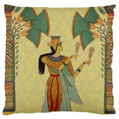 Egyptian Design Man Artifact Royal Standard Premium Plush Fleece Cushion Case (one Side) by Mog4mog4