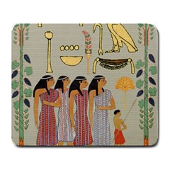 Egyptian Paper Women Child Owl Large Mousepad by Mog4mog4