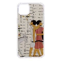 Egyptian Design Men Worker Slaves Iphone 14 Plus Tpu Uv Print Case by Mog4mog4