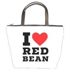 I Love Red Bean Bucket Bag by ilovewhateva
