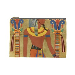 Egyptian Tutunkhamun Pharaoh Design Cosmetic Bag (large) by Mog4mog4