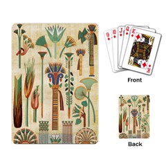 Egyptian Paper Papyrus Hieroglyphs Playing Cards Single Design (rectangle) by Mog4mog4