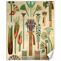 Egyptian Paper Papyrus Hieroglyphs Canvas 11  X 14  by Mog4mog4