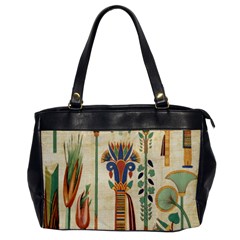 Egyptian Paper Papyrus Hieroglyphs Oversize Office Handbag by Mog4mog4