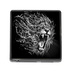 Lion Furious Abstract Desing Furious Memory Card Reader (square 5 Slot) by Mog4mog4