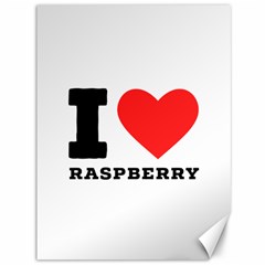 I Love Raspberry Canvas 36  X 48 