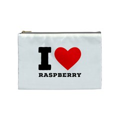 I Love Raspberry Cosmetic Bag (medium) by ilovewhateva