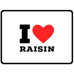 I Love Raisin  Fleece Blanket (large) by ilovewhateva