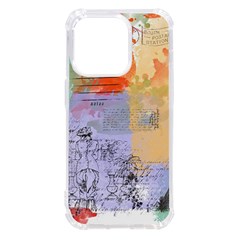 Scrapbook Paris Vintage France Iphone 14 Pro Tpu Uv Print Case by Mog4mog4