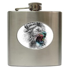 Lion King Head Hip Flask (6 Oz) by Mog4mog4