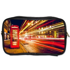 Telephone Booth Red London England Toiletries Bag (one Side) by Mog4mog4