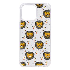 Lion Heads Pattern Design Doodle Iphone 14 Pro Max Tpu Uv Print Case by Mog4mog4