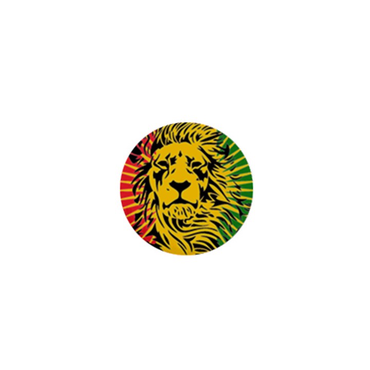 Lion Head Africa Rasta 1  Mini Magnets