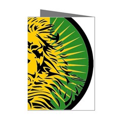 Lion Head Africa Rasta Mini Greeting Cards (Pkg of 8)