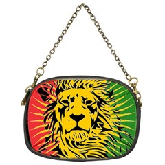 Lion Head Africa Rasta Chain Purse (two Sides) by Mog4mog4