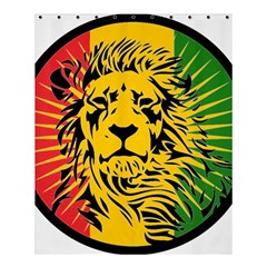 Lion Head Africa Rasta Shower Curtain 60  X 72  (medium)  by Mog4mog4