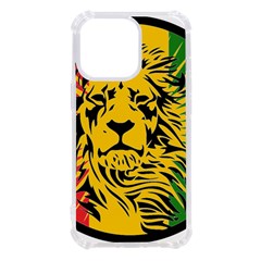 Lion Head Africa Rasta Iphone 13 Pro Tpu Uv Print Case by Mog4mog4