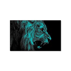 Angry Male Lion Predator Carnivore Sticker Rectangular (10 Pack) by Mog4mog4