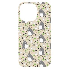 Pattern My Neighbor Totoro Iphone 14 Pro Max Black Uv Print Case by Mog4mog4