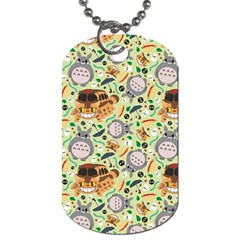 My Neighbor Totoro Pattern Dog Tag (two Sides) by Mog4mog4