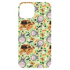 My Neighbor Totoro Pattern Iphone 14 Black Uv Print Case by Mog4mog4