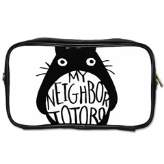 My Neighbor Totoro Black And White Toiletries Bag (one Side) by Mog4mog4