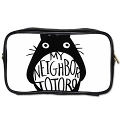 My Neighbor Totoro Black And White Toiletries Bag (one Side)