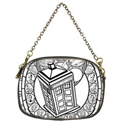 Bad Wolf Tardis Art Drawing Doctor Who Chain Purse (two Sides) by Mog4mog4