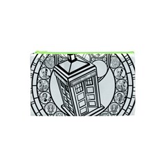 Bad Wolf Tardis Art Drawing Doctor Who Cosmetic Bag (xs) by Mog4mog4