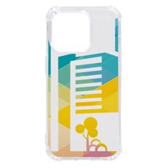 Silhouette Cityscape Building Icon Color City Iphone 14 Pro Tpu Uv Print Case by Mog4mog4