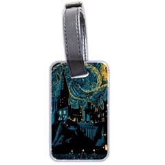 Hogwarts Castle Van Gogh Luggage Tag (two Sides) by Mog4mog4