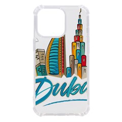 Burj Khalifa Skyline Clip Art Drawing Comic World Iphone 13 Pro Tpu Uv Print Case by Mog4mog4